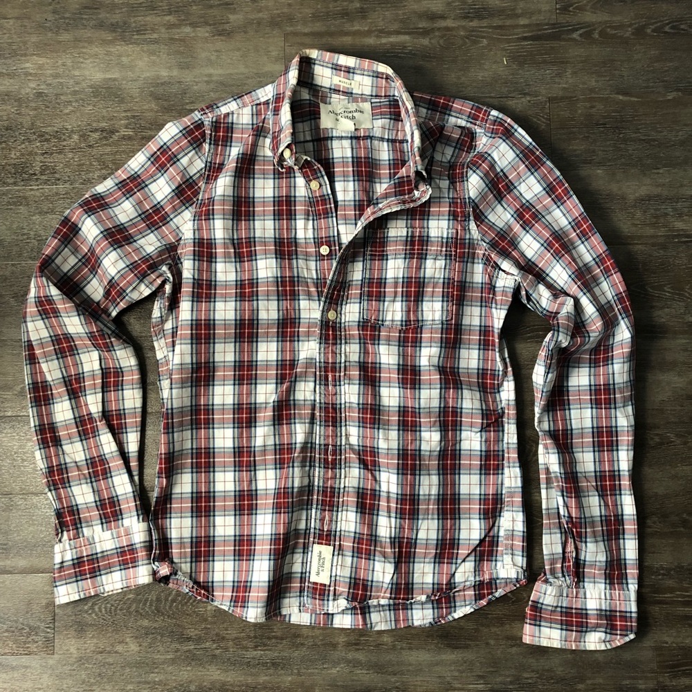 Abercrombie Tartan Shirt, Slim, M